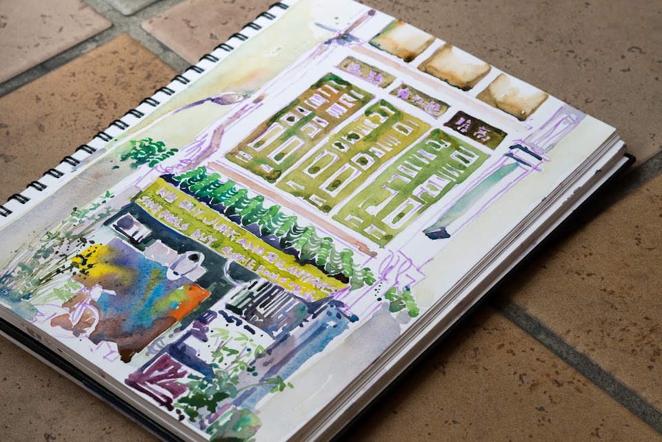 Sketching around Craig Rd and Duxton Hill