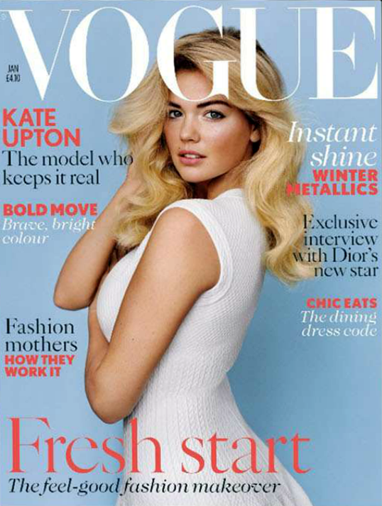 UK Vogue January 2013 : Kate Upton by Alasdair McLellan