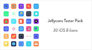 Download bộ icon Jellycons iOS 8 App