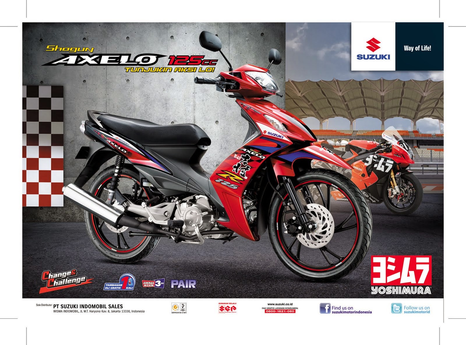 Foto Modifikasi Motor Shogun Axelo Pemudi B