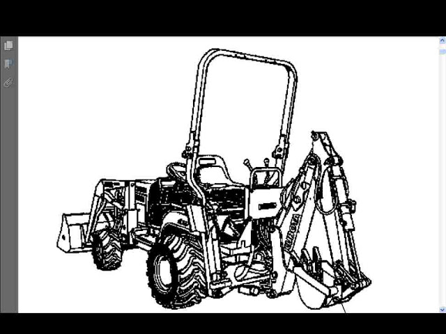 Kubota Bt600 Parts Manual For Bt 600 Tractor Backhoe Part