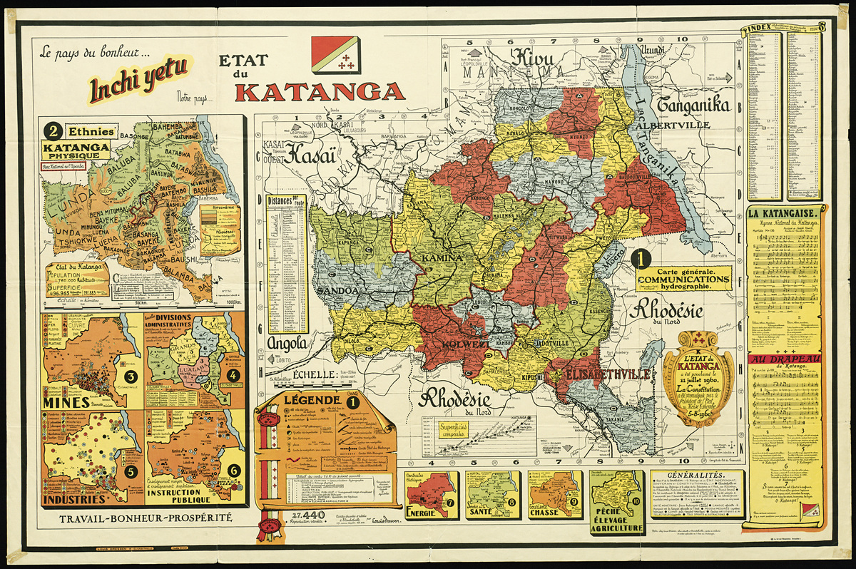 Etat du Katanga, proclamé en 1960 | Afrique, Plans, Terre