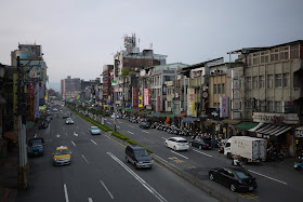 multi-laned street with cars