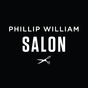 Phillip William. Salon. logo