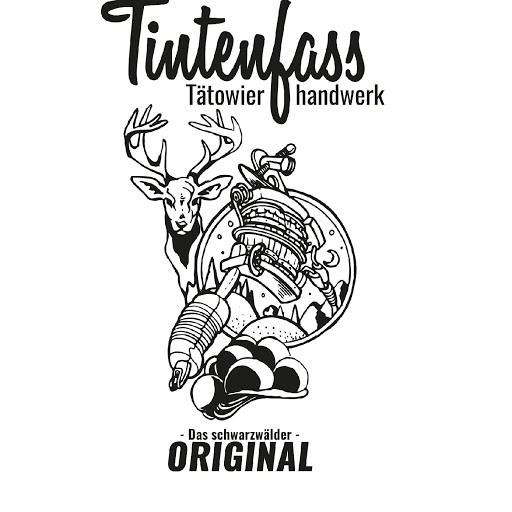 Tintenfass Tätowierhandwerk logo