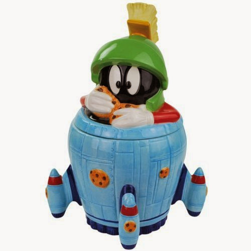  Westland Giftware Marvin the Martian in Spaceship Ceramic Cookie Jar, 10-Inch