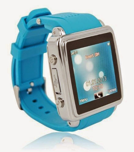  New style Newest Watch mobile phone HD touch screen MP3 MP4 Play (Blue)