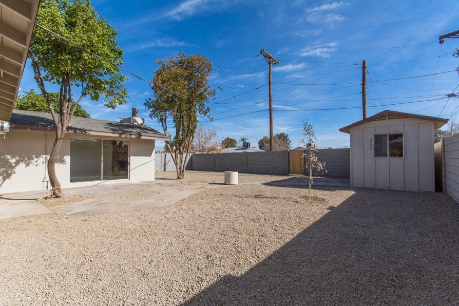 Backyard of home for sale in Phoenix AZ