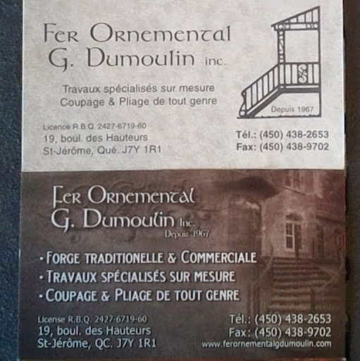 Fer Ornemental G Dumoulin Inc