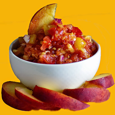 Adobo Peach Salsa | Within the Kitchen