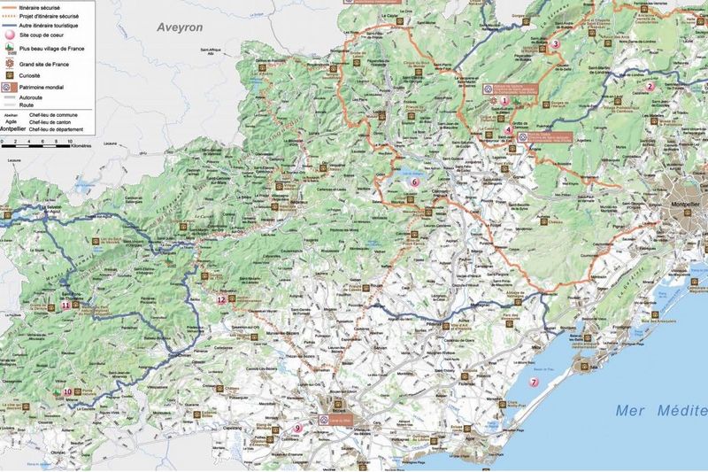Itinéraire moto : Découvrez l’Hérault sur des routes sécurisées. Capturer