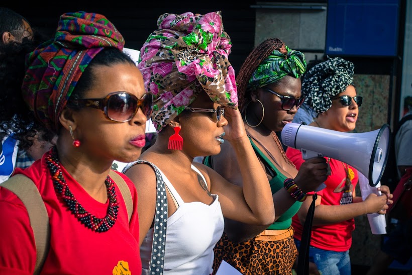 Marcha contra o genocídio da juventude e do povo negro em Santa Maria. Foto: Tiago Miotto