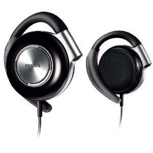  Philips Adjustable Earclip Headphones SHS4700/28 (Black)