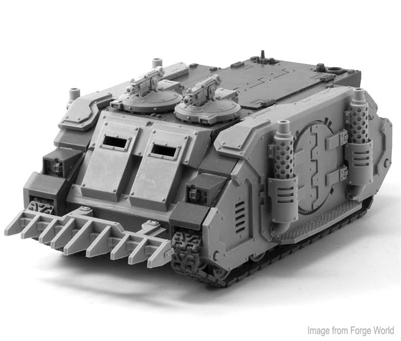 Forgeworld Space Marine Rhino Predator Reinforced Armour OOP.