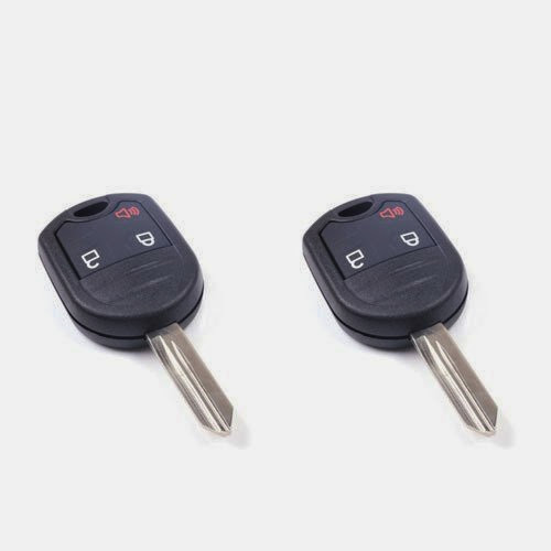  LOT 2pcs Uncut blank 3 Buttons Repair smart Remote fob Key Shell CASE For 2009 Ford E-350 Super Duty