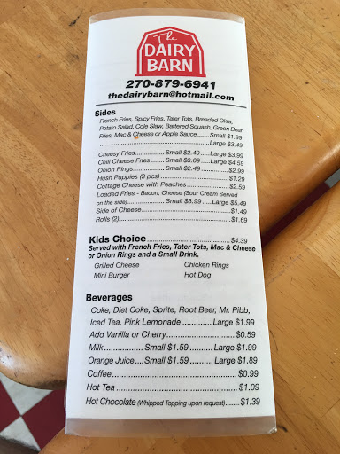 American Restaurant «Dairy Barn», reviews and photos, 609 Morgantown St, Caneyville, KY 42721, USA