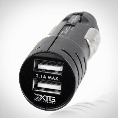  Ultra Compact High 2.1A Output Dual USB Car Charger - Ideal for Charging iPad, iPad 2, iPad 3, iPhone, iPod, HTC, Droid, GPS, Smart Phones,Tablets and USB Powered Devices