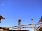 A tower holding up the gondola A tower holding up the gondola