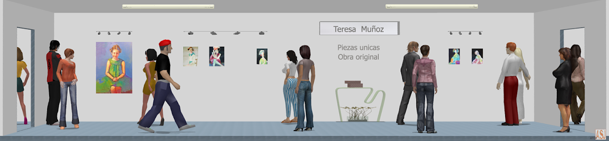 Sala de exposición virtual de Teresa Muñoz,del pintor al comprador,
