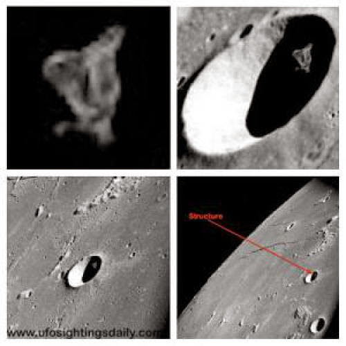 Estrutura Aliengena De Ovni Descoberto Em Lua Cratera Feb 2013
