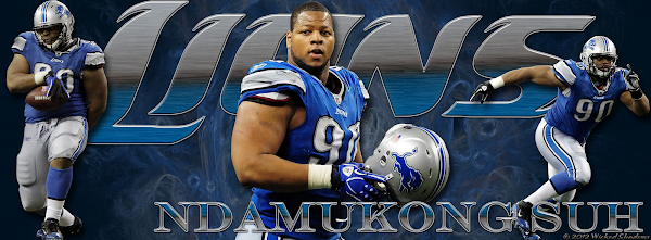 Detroit Lions Ndamukong Suh Facebook Cover Photo