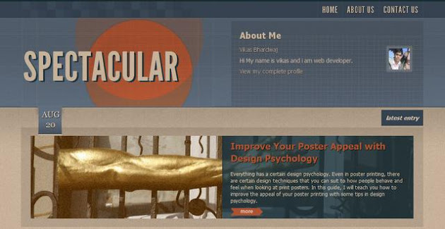 Spectacular Blogger Template Spectacular Blogger Template