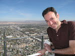 Larry up on top of Stratosphere