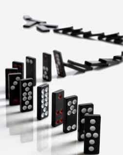 dominoes falling