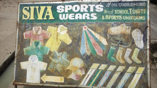 Siva Sports Wear, Petit Canal St, MG Road Area, Puducherry, 605001, India, Sportswear_Shop, state PY
