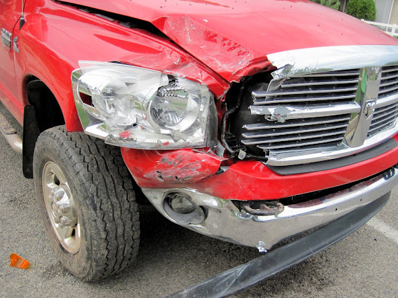 2008 Dodge 2500 that hit the Jeep