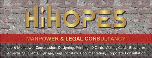 HiHopes Job Consultancy, Manpower & Legal Consultancy, C6, First Floor, Penta Estate,, South Janatha Road Junction, Palarivattom, Palarivattom, Kerala 682025, India, Temp_Agency, state KL
