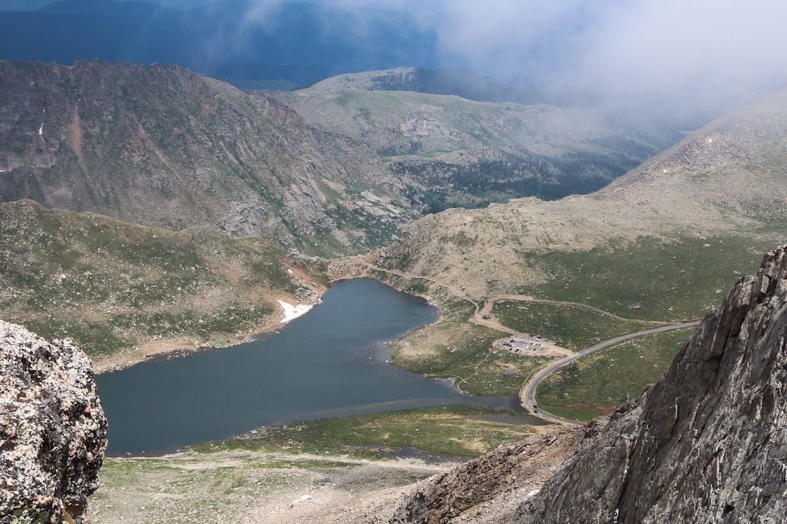 Summit Lake, gezien vanaf Mount Evans