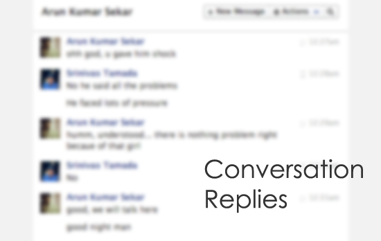 Message Conversation Database Design. 