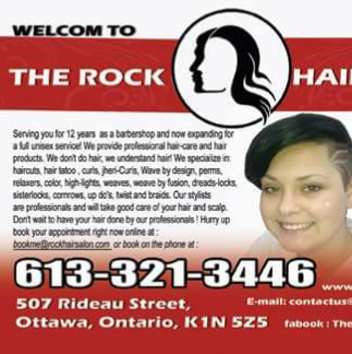 The Rock Hair Salon logo
