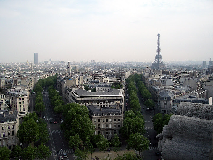 Qué ver en París en un fin de semana; Vistas desde el Arco del Triunfo