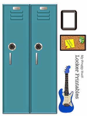 Printable Doll Lockers that Open!