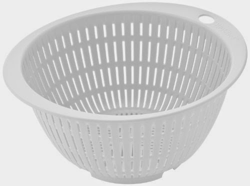  BioChef Bioplastic Strainer Bowl, White