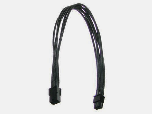  mod/smart Kobra SS Cables 6pin PCI-E Extension - Black - 24 Inch