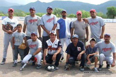 Equipo Albures A del torneo de softbol del Club Sertoma