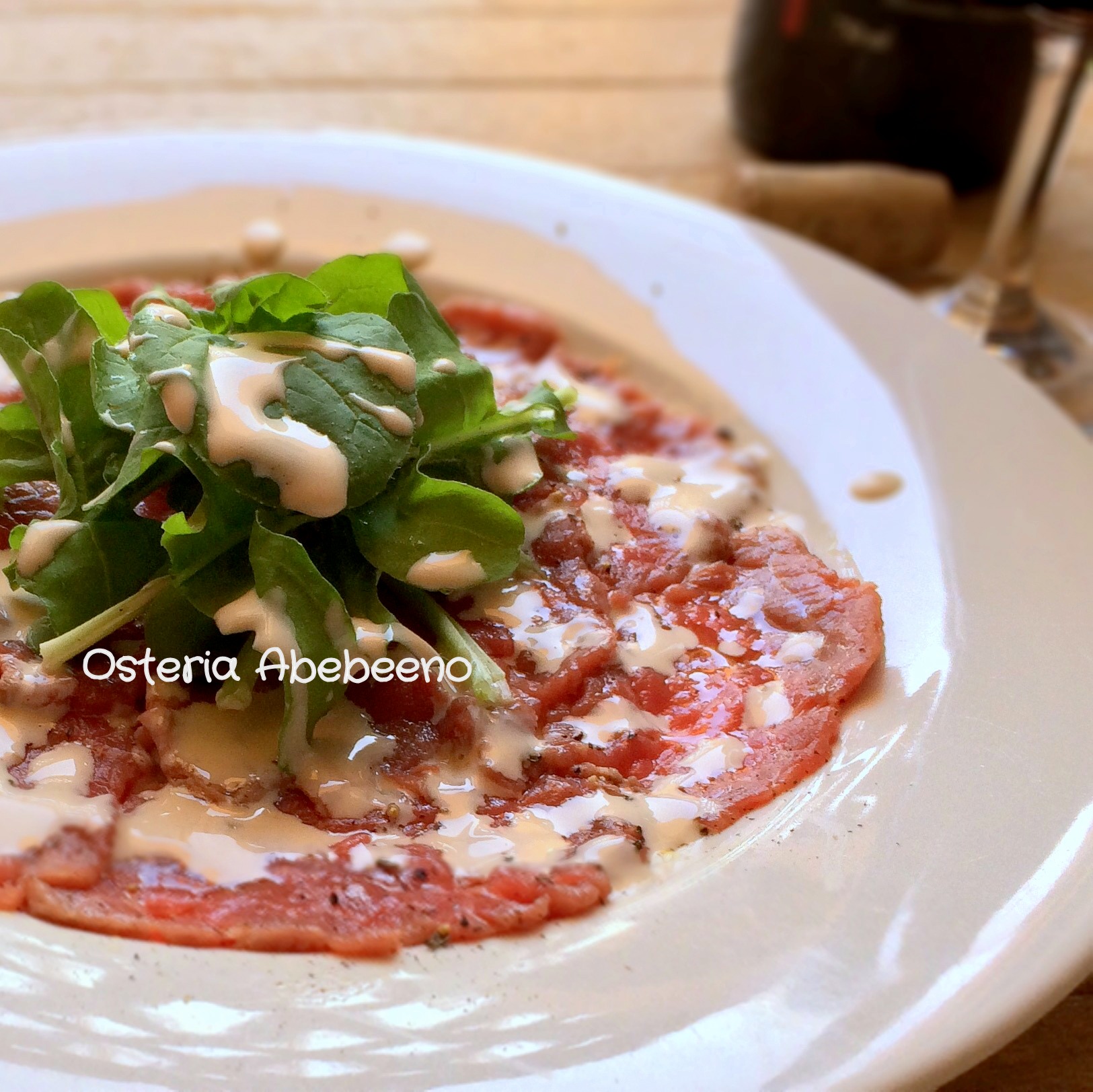 Carpaccio Alla Cipriani 牛肉のカルパッチョ チプリアーニ風 Osteria Abebeeno