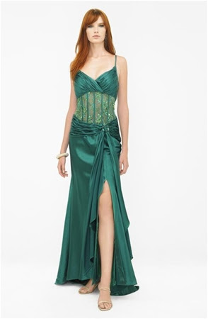 Discount Elegante Smaragd Abendkleid
