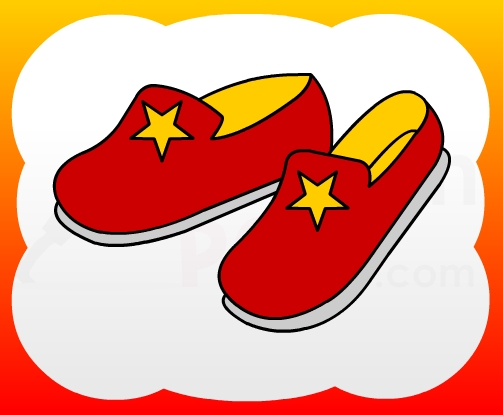 How to draw Slipper for kids