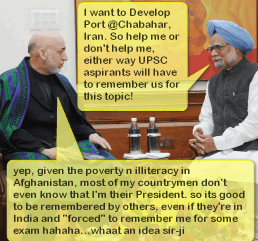 Mohan talking with Karzai