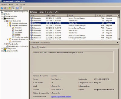 Hora ROA en servidor Windows Server 2003, 2008 PDC de dominio (servidor de hora autorizado)