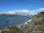 Golden Gate Bridge seen from Batteries to Bluffs Trail