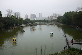 lake at Bailian Dong park in Zhuhai China