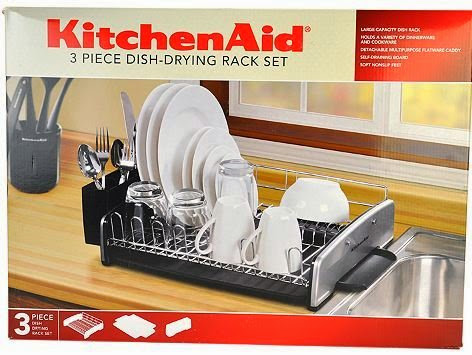  KitchenAid 3-Piece Dish Drying Rack - Black
