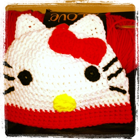 Carol's Crafty Thoughts: Hello Kitty Crochet Hat