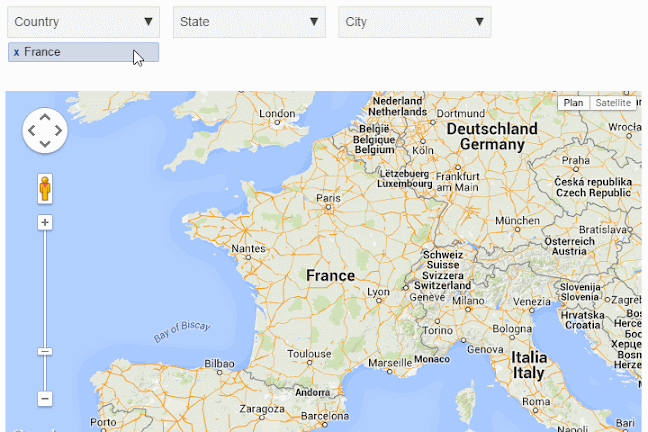 barcelonan kartta google Awesome Table: A new Google Maps view   Google Apps Script Examples barcelonan kartta google