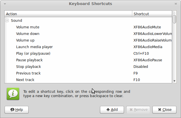 Linux Mint How To Create New Custom Keyboard Shortcuts  